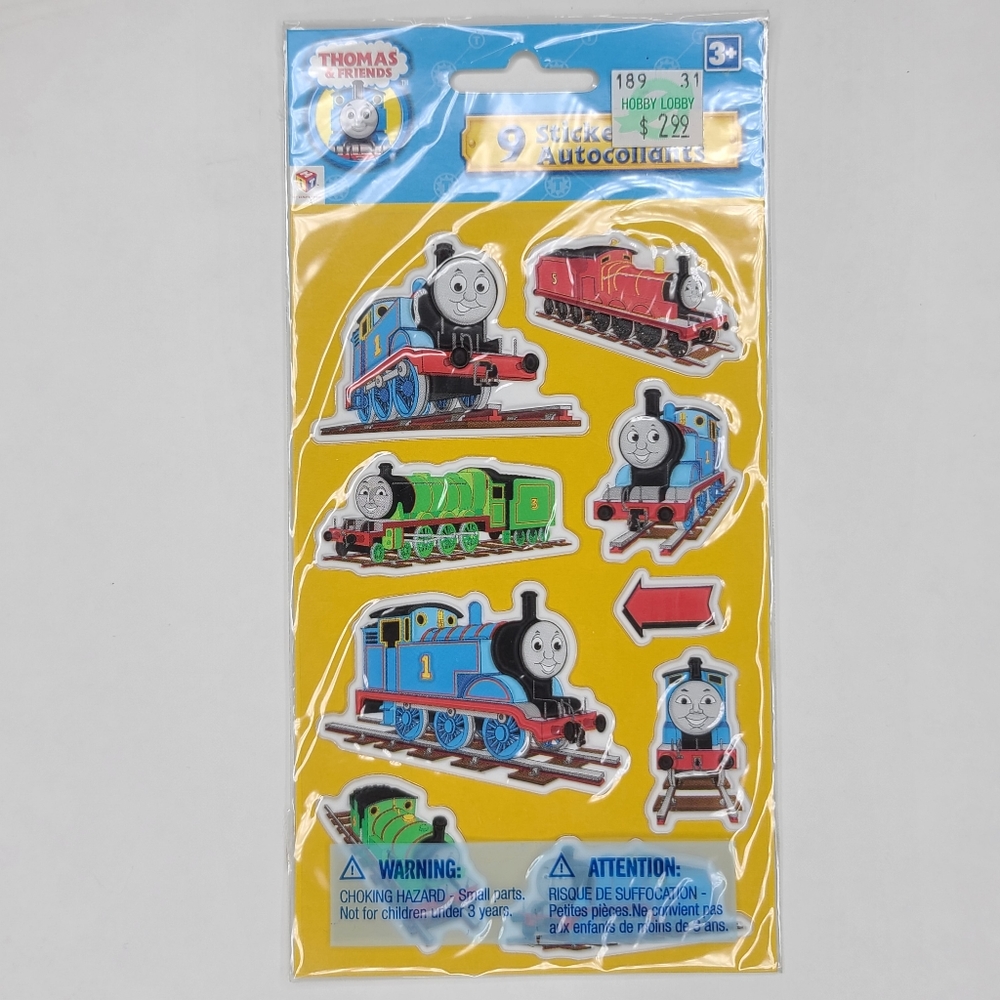 Sandy Lion Stickers Thomas & Friends 9 Stickers Autocollants Puffy Sticker Sheet
